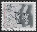 Stamps : Europe : Germany :  Born, Max y Franck, James