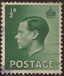 Stamps United Kingdom -  King Edward VIII  1936  1/2 penique