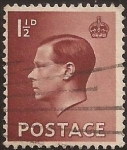 Stamps United Kingdom -  King Edward VIII  1936 1 1/2 penique