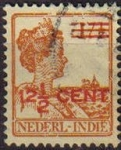 Sellos de Europa - Holanda -  HOLANDA INDIAS Netherlands Indies 1922 Scott 144 Sello Reina Guillermina Wilkelmina usado