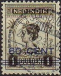 Sellos de Europa - Holanda -  HOLANDA INDIAS Netherlands Indies 1922 Scott 149 Sellos Reina Guillermina sobreimpresionado usado