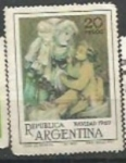 Stamps Argentina -  Navidad 1969