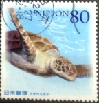 Stamps Japan -  Scott#3354 Intercambio 0,90 usd  80 y. 2011