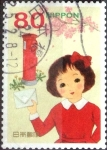 Stamps Japan -  Scott#3400e Intercambio 0,90 usd  80 y. 2012