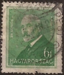 Stamps Hungary -  Lorand Eötvös  1932  6 filler