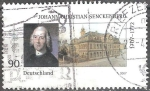 Stamps Germany -  300o cumpleaños de Johann Christian Senckenberg 1707-1772 (medico).