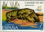 Stamps Spain -  FAUNA INVERTEBRADOS CANGREJO DE RIO