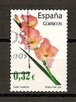 Stamps Spain -  Flora / Gladiolos.