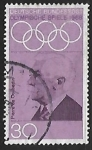 Stamps : Europe : Germany :  Baron Pierre de Coubertin (1862-1937)