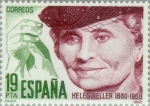 Stamps Spain -  PERSONAJES FAMOSOS CENTº HELEN KELLER