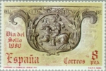 Stamps Spain -  DIA DEL SELLO-1980
