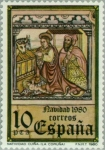 Stamps Spain -  NAVIDAD-1980 Natividad Cuiña (La Coruña)