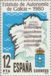 Stamps Spain -  ESTATUTO DE AUTONOMÍA GALICIA