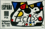 Stamps Spain -  CENTENARIO PICASSO 1881-1981