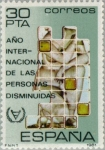 Stamps Spain -  AÑO INTERNACIONAL DE LAS PERSONAS DISMINUIDAS