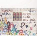 Stamps : Europe : Spain :  Centenario de la Real Academia Española (30)