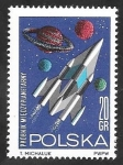 Stamps Poland -  1406 - Conquista Espacial