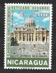 Stamps Nicaragua -  563 - Basílica de San Pedro