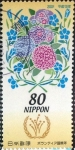 Stamps Japan -  Scott#2757 Intercambio 0,40 usd 80 y. 2001