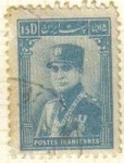 Stamps Iran -  IRAN 1935 Scott 829 Sello Usado Shah Reza Pahlavi Stamp