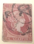Stamps Europe - Spain -  4 CUARTOS
