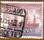 Stamps : Europe : Spain :  Homenaje Marina Española - Fragata 