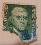 Stamps United States -  Thomas Jefferson