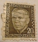 Stamps United States -  George C Marshall