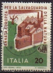 Sellos de Europa - Italia -  ITALIA 1970 Scott 1029 Sello Año Europeo Conservacion de la Naturaleza Usado Michel 1325 YV1063