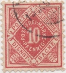 Stamps Germany -  Wutemberg Y & T Nº 41 Tx