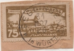 Stamps Germany -  Wutemberg Y & T Nº 125 Tx