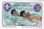 Stamps Grenada -  Natación y salvamento