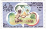 Sellos de America - Granada -  50 Aniversario de chicas guias en Grenada