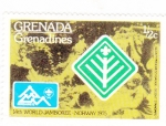Sellos de America - Granada -  14 aniversario mundial Scout-Noruega.75