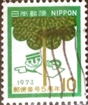 Stamps Japan -  Scott#1043 Intercambio 0,20 usd 10 y. 1973