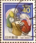 Stamps Japan -  Scott#1708 Intercambio 0,25 usd 40 y. 1986