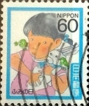 Stamps Japan -  Scott#1678 Intercambio 0,35 usd 60 y. 1986