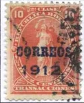 Stamps America - Bolivia -  Timbres Fiscales sobrecargados