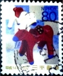 Stamps Japan -  Scott#2802 Intercambio 0,40 usd 80 y. 2001