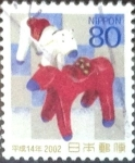 Stamps Japan -  Scott#2802 Intercambio 0,40 usd 80 y. 2001