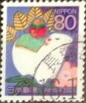 Stamps Japan -  Scott#2843 Intercambio 1,00 usd 80 y. 2002