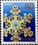 Stamps Japan -  Scott#3617c Intercambio 1,25 usd  80 y. 2013