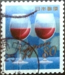 Stamps Japan -  Scott#3617f Intercambio 1,25 usd  80 y. 2013