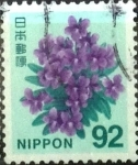 Stamps Japan -  Scott#3650 Intercambio 1,40 usd  92 y. 2014