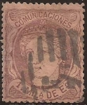 Stamps Spain -  Efigie alegórica de España  1870  1 milésima escudo