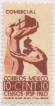 Stamps Mexico -  Censos-Comercio