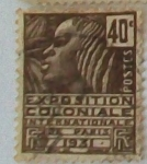 Stamps : Europe : France :  EXPOCICIÓN COLONIAL INTERNACIONAL DE PARIS