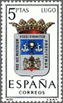 Stamps Spain -  ESPAÑA 1964 1556 Sello Nuevo Serie Escudos Provincias Españolas Lugo