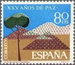 Stamps Spain -  ESPAÑA 1964 1581 Sello Nuevo XXV Años de Paz Española Repoblación Forestal