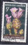 Stamps : Africa : Gabon :  Flores-  